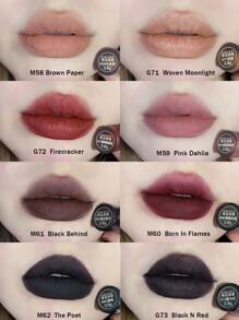 GIRLCULT Love Whisper 哑光唇釉 #M58 棕裸色 | 创新哑光转亮泽配方 | 丝绒般柔滑质地 | 3.8克（0.13盎司）唇膏，礼盒套装