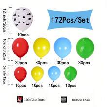 123 piezas Kit de guirnalda y arco de globos DIY para decoraciones de fiesta de cumpleaños y baby shower - Globos de látex con estampado de vaca para suministros del tema de Woody y Buzz, Navidad