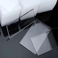 10 件/20 件/30 件/40 件/50 件透明亚克力座位卡亚克力名片卡亚克力桌号卡空白亚克力铭牌亚克力座位表卡婚礼 DIY 餐桌布置宴会派对标志（矩形）