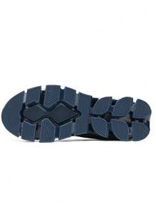 Mens Slip On Running Walking Shoes Blade Tennis Casual Fashion Sneakers Comfort Non Slip Work Sport Athletic Trainer White - Xanh đậm - Xem 5