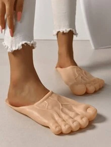 Women Slides - Khaki - View 2