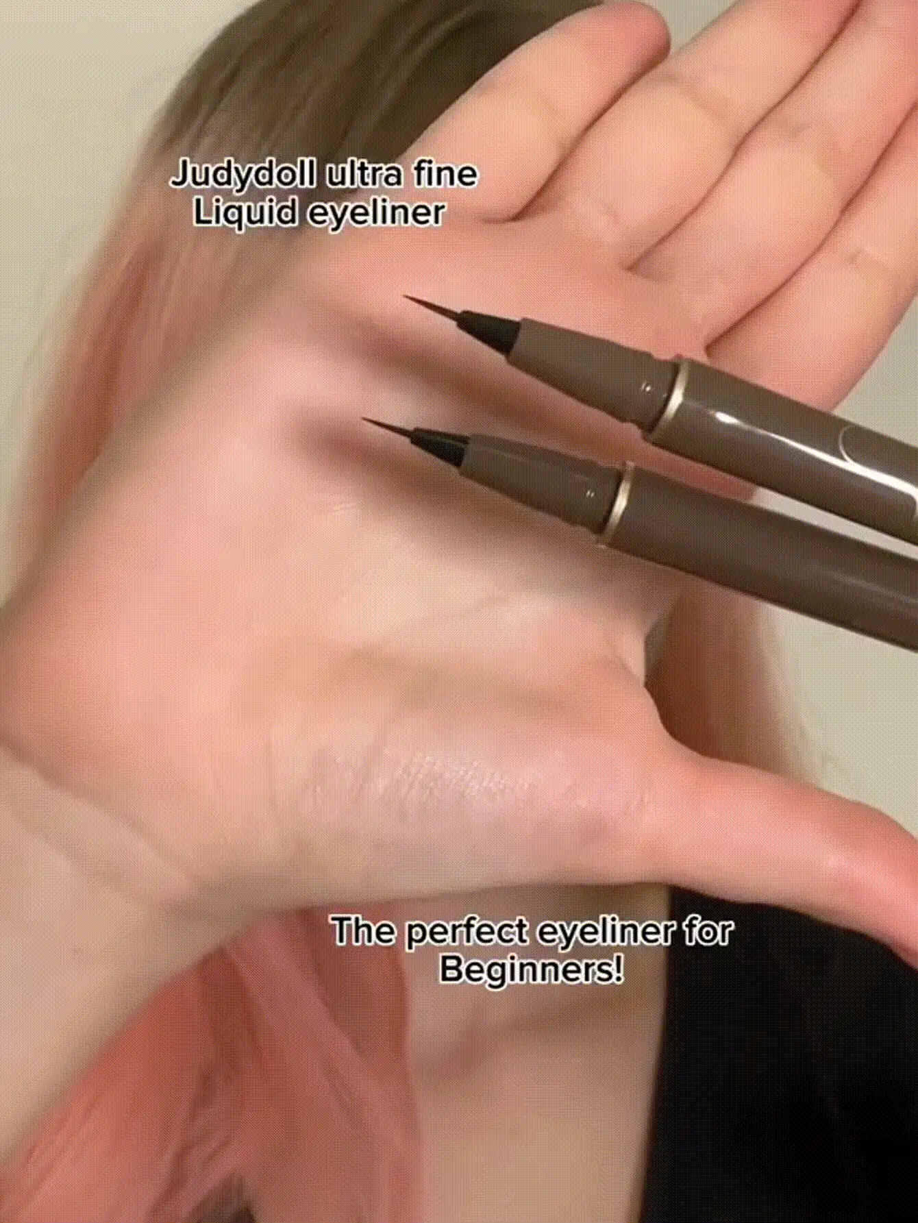 JUDYDOLL 400毫克超细液体眼线笔，超细笔尖，速干防水，多种颜色可选，适用于下眼线，适合初学者、自用、送礼，适用于婚礼、派对、日常妆容。 - 卡其色 - 查看 2