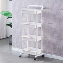 Storage Island & Carts - White - View 2