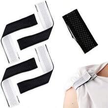 1pair Sports Jersey Sleeve Holders, Knit Cuff Fasteners With Hook-And-Loop For Football,Baseball Jerseys - Multicolor - View 1