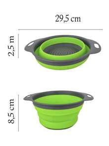 Escorredor De Alimentos Retrátil de Silicone Para Frutas Massas Legumes em Geral