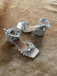 San Francisco Cord Sandal - Màu xanh nhạt - Xem 2