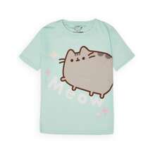 Pusheen Girls Meow Scatter Short-Sleeved Pyjama Set (Green) - Army Green - View 2
