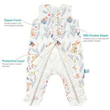 Lilbestie 1pc Baby Sleeping Bag, Wearable Blanket With Foot Pocket, Suitable For Toddlers And Infants - Multicolor - View 4