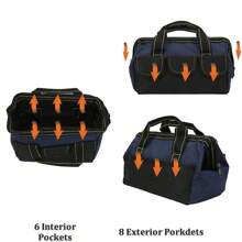 Multifunctional Tool Bags 1680D Waterproof Oxford Cloth Electrician Bag Wear Resistant Thickening Portable Tools Storage Bag Storage