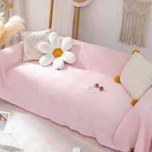 客厅沙发巾法式家居装饰纯色四季通用沙发巾沙发罩流苏边沙发垫 - 彩色 - 查看 7