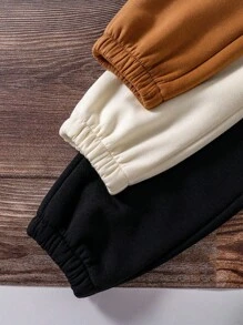 3pcs Tween Boys Printed Thermal Lined Active Pants Set - Multicolor - View 5