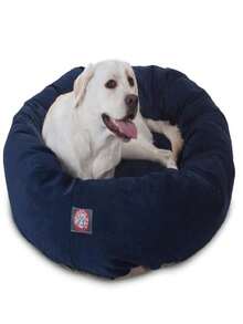 MajesticPet 788995526599 40 In. Villa Donut Pet Bed, Navy - 彩色 - 查看 1
