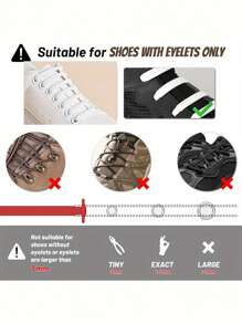 16pcs/Set Silicone Elastic Shoelaces, Multi-Color Options