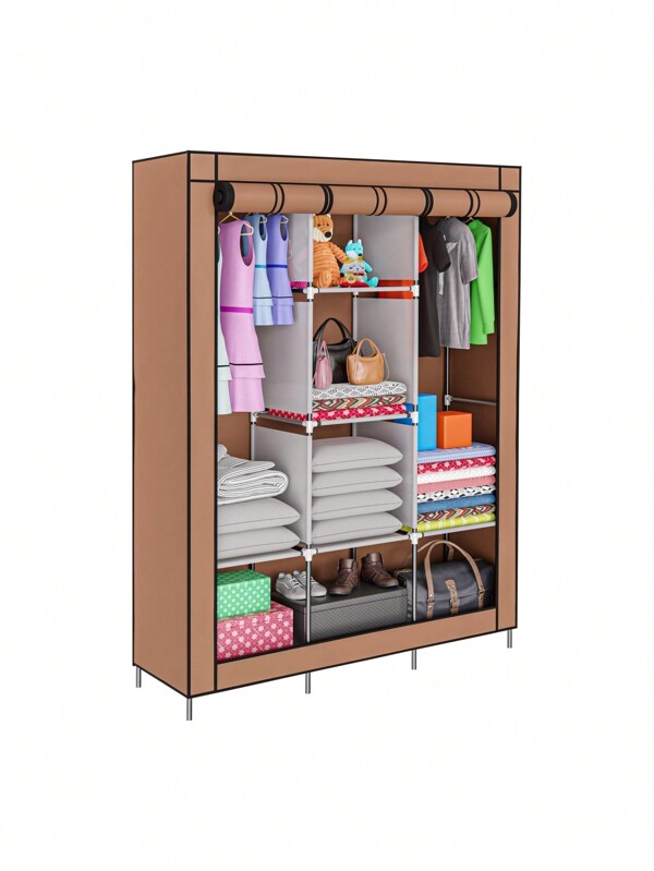 Roupeiro Guarda Roupa Organizador Desmontavel Marrom