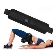 Hip Thrust Training Gear - Hip Thrust Band With Mat, Weighted Hip Thrust Belt For Glute Workout - Black - View 8