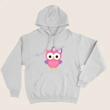 Owl Children's And Youth Girls' Flannel Sweatshirt Blouse Coat