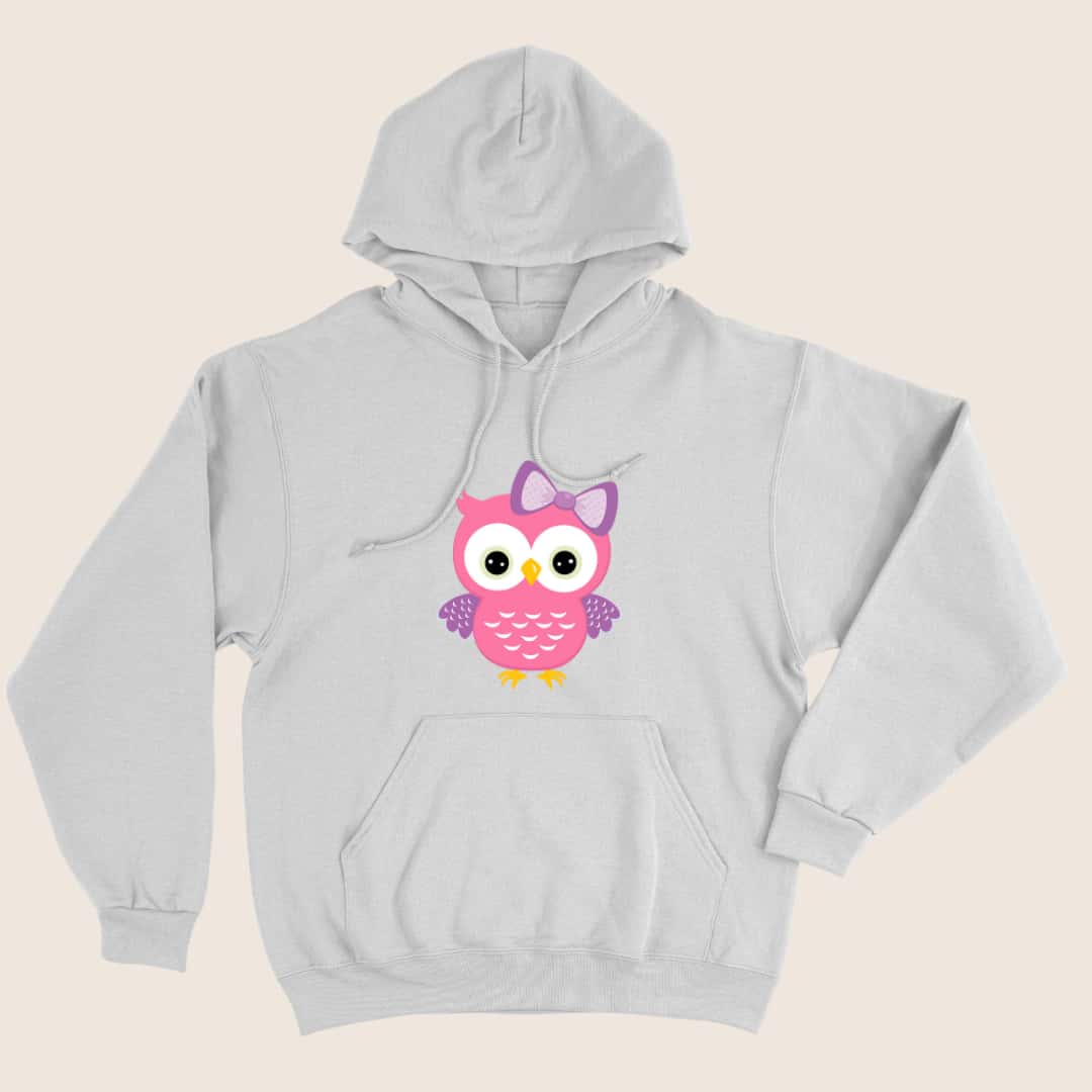 Owl Children's And Youth Girls' Flannel Sweatshirt Blouse Coat