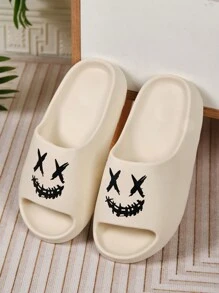 XX Dép quai nhẹ mới cho nam, dép xỏ ngón thoải mái, tiện dụng trong nhà, cỡ lớn - trắng và đen - Xem 4
