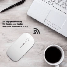 Ultra Slim Wireless Optical Mouse 2.1ghz Pc Notebook Premium Quality - Màu xanh lam - Xem 5