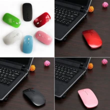 Ultra Slim Wireless Optical Mouse 2.1ghz Pc Notebook Premium Quality - Màu xanh lam - Xem 3