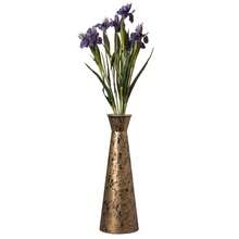 31-Inch Tall Brushed Paint Unique Straight Vase: Modern Metal Decorative Floor Vase - Flower Holder For Entryway, Living Room, Or Dining Room - Perfect For Displaying Flowers Or Plants - Stylish Home Décor Accent
