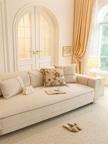1 Stück Chenille Jacquard Sofakissen, ein leichter Luxus, einfach und modisch Sofaüberzug, rutschfest, staubdicht, kratzfest, Schutz für das Sofa, geeignet für alle Jahreszeiten, passend für Schlafzimmer, Wohnzimmer und Arbeitszimmer.