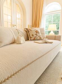 1 Stück Chenille Jacquard Sofakissen, ein leichter Luxus, einfach und modisch Sofaüberzug, rutschfest, staubdicht, kratzfest, Schutz für das Sofa, geeignet für alle Jahreszeiten, passend für Schlafzimmer, Wohnzimmer und Arbeitszimmer.