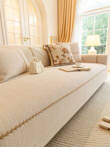1 Stück Chenille Jacquard Sofakissen, ein leichter Luxus, einfach und modisch Sofaüberzug, rutschfest, staubdicht, kratzfest, Schutz für das Sofa, geeignet für alle Jahreszeiten, passend für Schlafzimmer, Wohnzimmer und Arbeitszimmer.