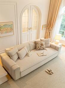 1 Stück Chenille Jacquard Sofakissen, ein leichter Luxus, einfach und modisch Sofaüberzug, rutschfest, staubdicht, kratzfest, Schutz für das Sofa, geeignet für alle Jahreszeiten, passend für Schlafzimmer, Wohnzimmer und Arbeitszimmer.