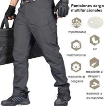Pantalones Tácticos Hombre Ligeros Para - Gris - Ver 1