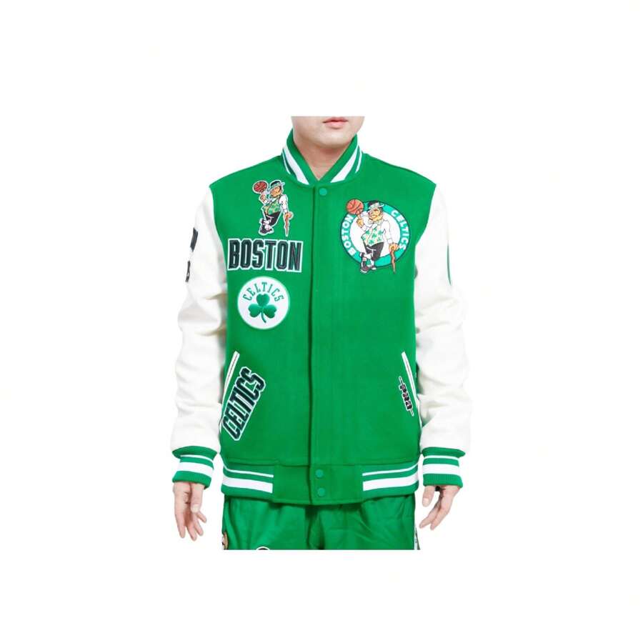 Pro Standard Áo khoác Varsity xanh cổ điển Retro của  BBC655851-KGW - màu xanh lá - Xem 1