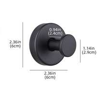 1 pieza Gancho con ventosa de acero inoxidable sin marcas, gancho con revestimiento al vacío sin perforación para abrigos y sombreros, gancho con ventosa para toallas de baño y cocina, organizador de baño y cocina - Multicolor - Ver 13