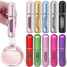 1/4/6 件随机颜色迷你香水雾化器容器，可再填充旅行便携式香水喷雾瓶，香水香味泵盒，香水空喷雾瓶，适合旅行和外出 - 彩色 - 查看 3