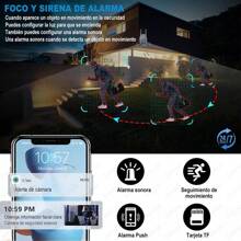 Cámara de seguridad STARCAT A8 PTZCamera con resolución 5MP visión nocturna incluida color blanco - Blanco - Ver 6