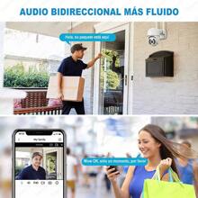 Cámara de seguridad STARCAT A8 PTZCamera con resolución 5MP visión nocturna incluida color blanco - Blanco - Ver 9