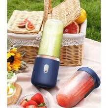 1pc Rechargeable Portable Juicer Blender, Small Household Mini Juice Maker For Student