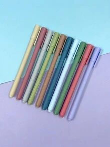 10pcs/Set Morandi Color Neutral Pen Set, Colored Water Pen, Simple And Quick-Drying Stationery For Students And Planners Back To School
