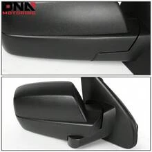 Right Passenger Side Black Power Heated W/Puddle Light Rear View Mirror Compatible With Silverado Sierra 14-18
