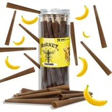 72 Pre Rolled Trumpet Tubes, Brown Trumpet Tube Roll Paper, Multiple Flavors To Choose From, Fruit Flavored Roll Paper Boy Valentine Heart Women's Valentine