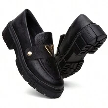 Vittal Women's Moccasin Kit Genuine Leather With 3 Removable Buckles - màu đen - Xem 2