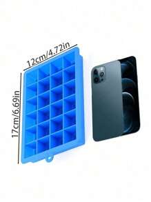 1pc Silicone Ice Mold, Minimalist Plain Multi-grid Ice Cube Mold For Home