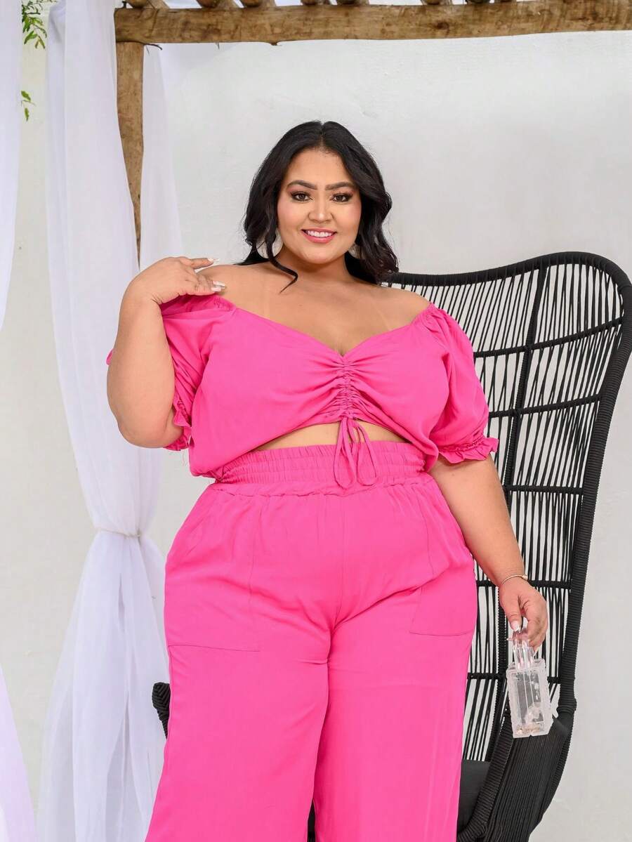 Camille cropped and pantaloon set main image 0