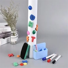 磁性白板贴纸卷 1 件套，PVC 干擦板粘性墙贴，适用于办公室、教育、艺术 - 45 厘米 X 60 厘米 & 45 厘米 X 100 厘米 & 60 厘米 X 120 厘米尺寸 - 白色