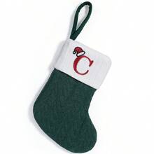 1pc Green Mini Christmas Stocking, Christmas Decoration For Party, Home, Room, Christmas Tree,Christmas - Green - View 29