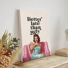 1PC Girl Room Decor, Wall Art, Bedroom Decor, Funny Wall Art, Retro Vintage Posters, Wall Decor Posters, Wall Canvas Decor, Ideal Gifts For Hallway Bedrooms And Living Rooms Birthday Graduation