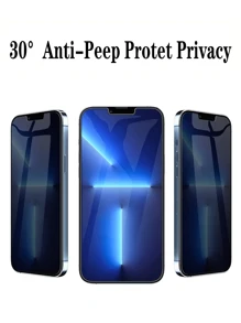 4pcs Ultra-Clear Privacy Guard - Tempered Glass Screen Protectors Compatible With IPhone 17/16/15/14/13/12/11, Pro Max/Mini/X/Xs Max/XR & 14 Plus - Scratch-Resistant, Secure-Fit Technology - Black - View 2