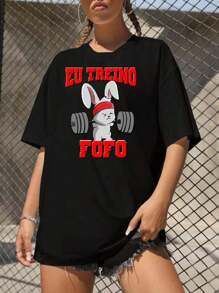 Basic T-Shirt I Train Cute (FRONT) Women's Men's Basic Cotton Unisex Reinforced Stitching Shirt