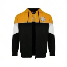 SUDADERA  PARA CABALLERO PITTSBURGH STEELERS 100% ORIGINAL - Negro - Ver 3