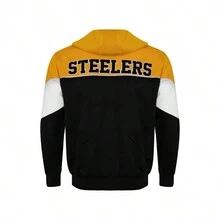 SUDADERA  PARA CABALLERO PITTSBURGH STEELERS 100% ORIGINAL - Negro - Ver 5