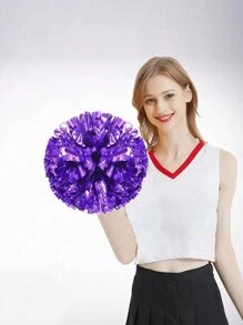 Cheerleader Pom Poms, Cheer  Pompom, 4-Finger Cheer Pom Pom For Sports Events - Multicolor - View 7